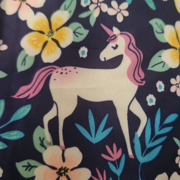 K2 Unicorn rain hoodie filled w/magical Unicorns fleece lined pckts Carter's Sz8 - Picture 4 of 7